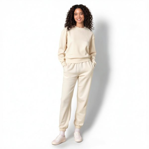 Amazon Essentials Women's Fleece Sweatshirt Relaxed Fit Light Camel-5