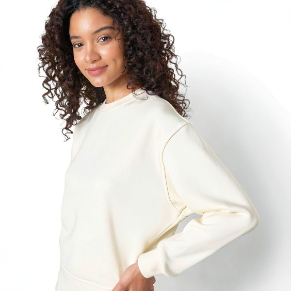 Amazon Essentials Women's Fleece Sweatshirt Relaxed Fit Light Camel-1