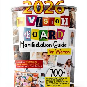 Vision Board Clip Art Book 2026 Kindle Graphic Design Collection-0