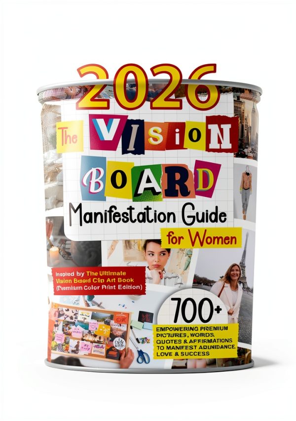 Vision Board Clip Art Book 2026 Kindle Graphic Design Collection-0