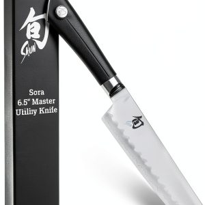 Shun Sora 6.5" Master Utility Knife Black VG10 Steel Japanese-0