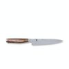 Utility Knife Shun Premier 6.5 Inch Brown Pakkawood Handle-4