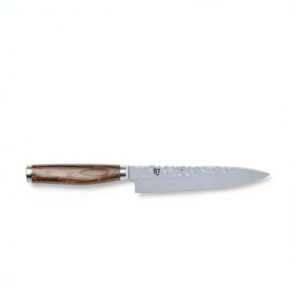 Utility Knife Shun Premier 6.5 Inch Brown Pakkawood Handle-4