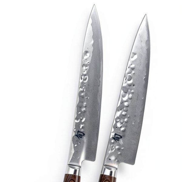 Utility Knife Shun Premier 6.5 Inch Brown Pakkawood Handle-2