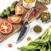 Seido Kyodai Utility Chef Knife 6" High‑Carbon Blade Oak Handle-3